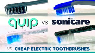 Sonic toothbrush showdown Quip vs Sonicare vs cheap electric toothbrushes [upl. by Kiyoshi]