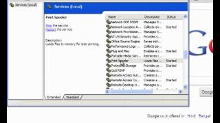 Restarting Print Spooler in Windows XP [upl. by Sion636]