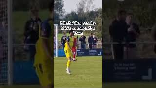 Mitch Allen penalty SAVE vs Longridge Town bury football buryfc [upl. by Nylodnarb982]