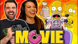 THE SIMPSONS IS HILAROUS Simpsons Movie Movie Reaction SPIDERPIG [upl. by Norrie]