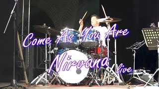 Come As You Are  Nirvana  Drum Cover  Live [upl. by Aytac]