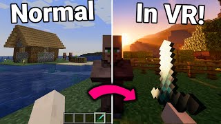 I made Minecraft into the Perfect VR Game using Mods [upl. by Chancelor583]