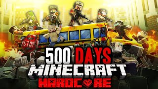 I Survived 500 Days at WAR in Zombie Minecraft 6 Hours [upl. by Meta617]