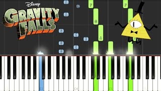 Gravity Falls  Opening ThemeWeirdmageddon Piano Tutorial [upl. by Gniliem]