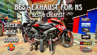 NS 125 EXHAUST modification 🥵  Super Bike Sound 😲  Best amp Cheapest [upl. by Norrat181]