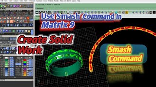 how to Use Smash command in matrix 9  class 10  Matrix 9  3D Modeling  cad matrix  abubakar3d [upl. by Aztinaj]