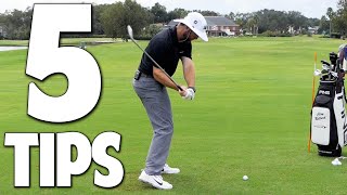 5 Tips To Hit Your Irons Pure And Straight [upl. by Egamlat]