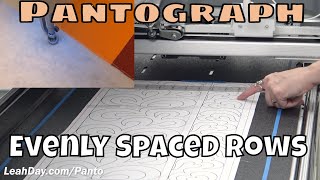 How to Quilt an Evenly Spaced Pantograph Design  Quilting Pantos 3 [upl. by Glad]