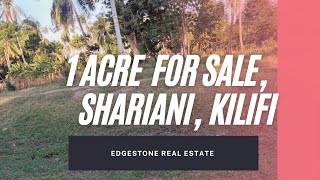 For Sale prime 1 acre plot with title deed located at Shariani Vipingo Kilifi Count [upl. by Phil]