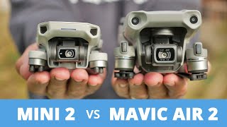 DJI Mini 2 Vs Mavic Air 2 Qual escolher e Porque  entenda aqui [upl. by Anelys]