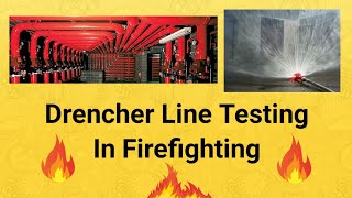 Drencher Line Testing In Firefighting [upl. by Yllop]