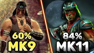 Nightwolf MK9 vs MK11  Nightwolf Combos [upl. by Meridel267]