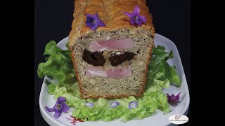 Cake au jambon persillé pruneaux marinés au vin de Cahors et noisettes [upl. by Cost]