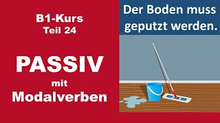 PASSIV mit Modalverben  Setzt einfach das Modalverb an Position II Deutsch B1 [upl. by Enomsed]