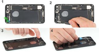 IPHONE 7 PLUS ПОЛНАЯ РАЗБОРКА Замена корпуса дисплея аккумулятора Screen Replacement shown [upl. by Neelav210]