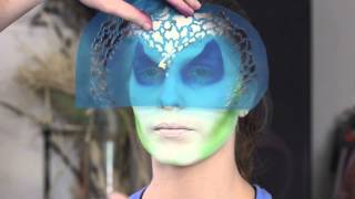 Airbrush Face Painting  Maleficent [upl. by Nivac818]