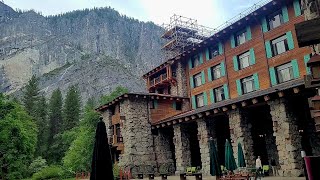 Walking tour of the historic Ahwahnee Hotel inside Yosemite National Park [upl. by Eninnaj]