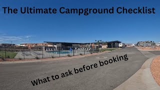 Campground Checklist amp Review Roam America Page Arizona what to ask before you book [upl. by Nosna]