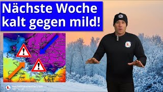 Los gehts nächste Woche ⚠️ Winterluft gegen Atlantik  Schnee Eisregen Regen [upl. by Fernando]