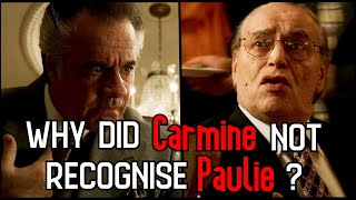 Why Did Carmine Not Recognise Paulie  The Sopranos Explained [upl. by Nwahsal]