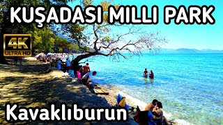 KUŞADASI AYDIN GÜZELÇAMLI MILLIPARK 🇹🇷  STATION 3 PLAJI  August 2024  4k UHD 60fps [upl. by Nomelif928]