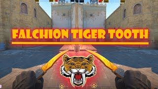 Falchion knife tiger tooth skin showcase [upl. by Donough]