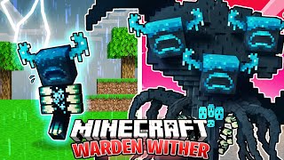 I Survived 100 DAYS as a WARDEN WITHER in HARDCORE Minecraft [upl. by Natanoy]