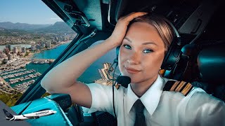 BOEING 737 Stunning LANDING SPAIN ALICANTE Airport RWY10  Cockpit View  Life Of An Airline Pilot [upl. by Yklam150]