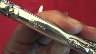 Southern Staples How to Identify Sterling Silver Flatware Markings [upl. by Enilamme458]