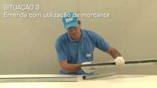 Como instalar drywall  Emenda de Perfis [upl. by Gargan]