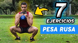 Top 7 Ejercicios con PESAS RUSAS KETTLEBELL para PRINCIPIANTES [upl. by Marilin]