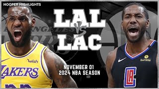 Los Angeles Lakers vs LA Clippers Full Game Highlights  Nov 1  2024 NBA Season [upl. by Yeslek]