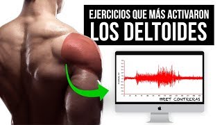 MEJORES EJERCICIOS para HOMBROS Y TRAPECIOS según la ciencia  Electromiografía [upl. by Talbott]