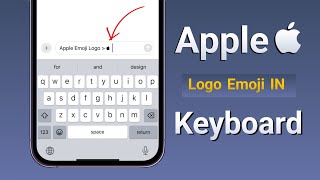 How To Add Apple Logo Emoji In Your Keyboard iphone [upl. by Romeon416]