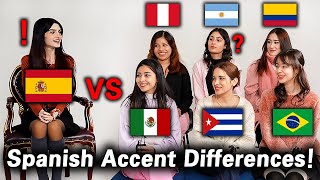 Spanish was Shocked By Spanish Accent Differences from Latin America [upl. by Skoorb]