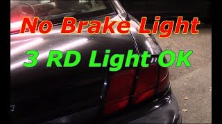 Diagnose and repair no brake lights 3rd brake light works [upl. by Gayel373]