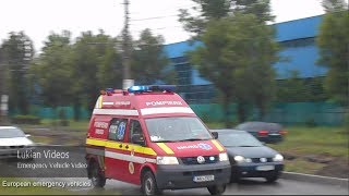 Emergency Ambulance SMURD B2  Wail siren  Ambulanta Pompierii SMURD B2 [upl. by Eatnwahs]