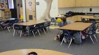 ASC 1749  ShakeOut Drill Kindergarten Class at Frazier Park Elementary School [upl. by Feingold]