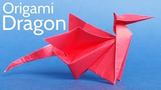 Easy Origami Dragon Tutorial  Step by Step Instructions to Make an Easy but Cool Origami Dragon [upl. by Artapoelc769]