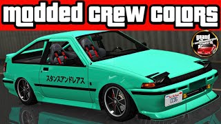 quotNEON REDquot Modded CREW Color REUPLOAD HEX CODE  GTA ONLINE [upl. by Savihc318]