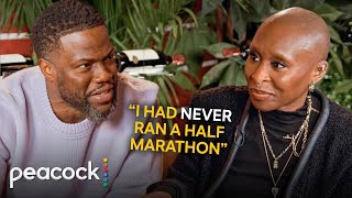 Broadway Star Cynthia Erivo amp Kevin Hart Regret Marathons Right Before Performances  Hart to Heart [upl. by Yllehs]