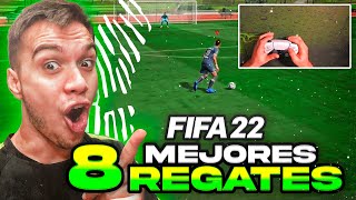 LOS 8 MEJORES REGATES EFECTIVOS DE FIFA 22 TUTORIAL [upl. by Castara]