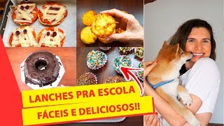 5 RECEITAS FIT DE LANCHES SAUDÁVEIS PARA ESCOLA  ESPECIAL DIA DAS CRIANÇAS [upl. by Zaslow223]