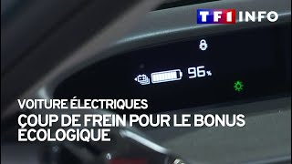 Voitures électriques  coup de frein pour le bonus écologique [upl. by Alikat]