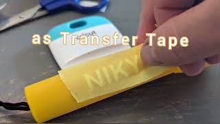 How to Use Painters Tape as an Alternative to Transfer Tape with Vinyl projects [upl. by Anailli]