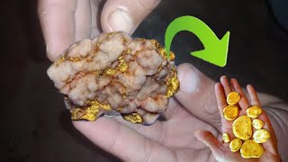 Extracting gold from pyrite at home [upl. by Katrina]