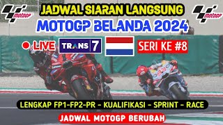 Jadwal MotoGP Belanda 2024  GP Belanda 2024 Seri ke 8  Klasemen MotoGP 2024 Jadwal gp 2024  Live [upl. by Alset]