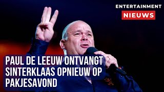 Feestelijk weerzien Paul de Leeuw verwelkomt Sinterklaas op pakjesavond [upl. by Bekha]