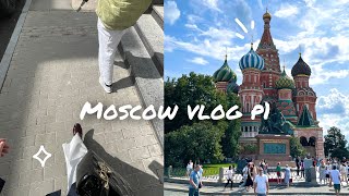 Moscow vlog🇷🇺✨ p1  Red square parks food [upl. by Latisha927]