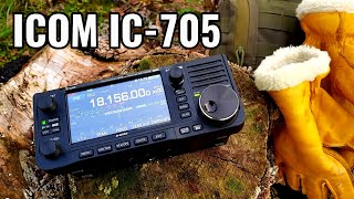 Icom IC705  Portable HF QRP Ham Radio OH8STN [upl. by Glendon]